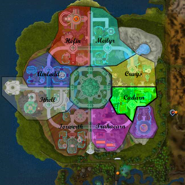 Prifddinas Clan Map With Cadarn Selected