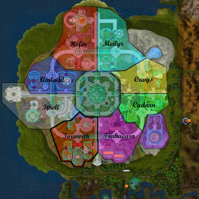 Prifddinas Clan Map With Iorwerth Selected