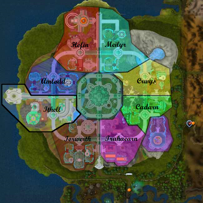 Prifddinas Clan Map With Ithell Selected