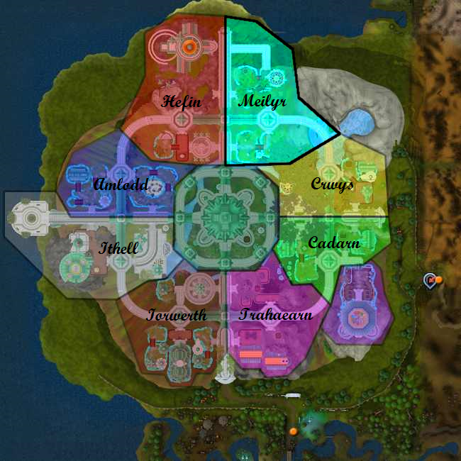 Prifddinas Clan Map With Meilyr Selected