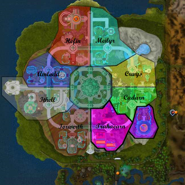 Prifddinas Clan Map With Trahaearn Selected